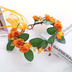 Children's Rose Wreath Hair Accessory for Fairy Girl