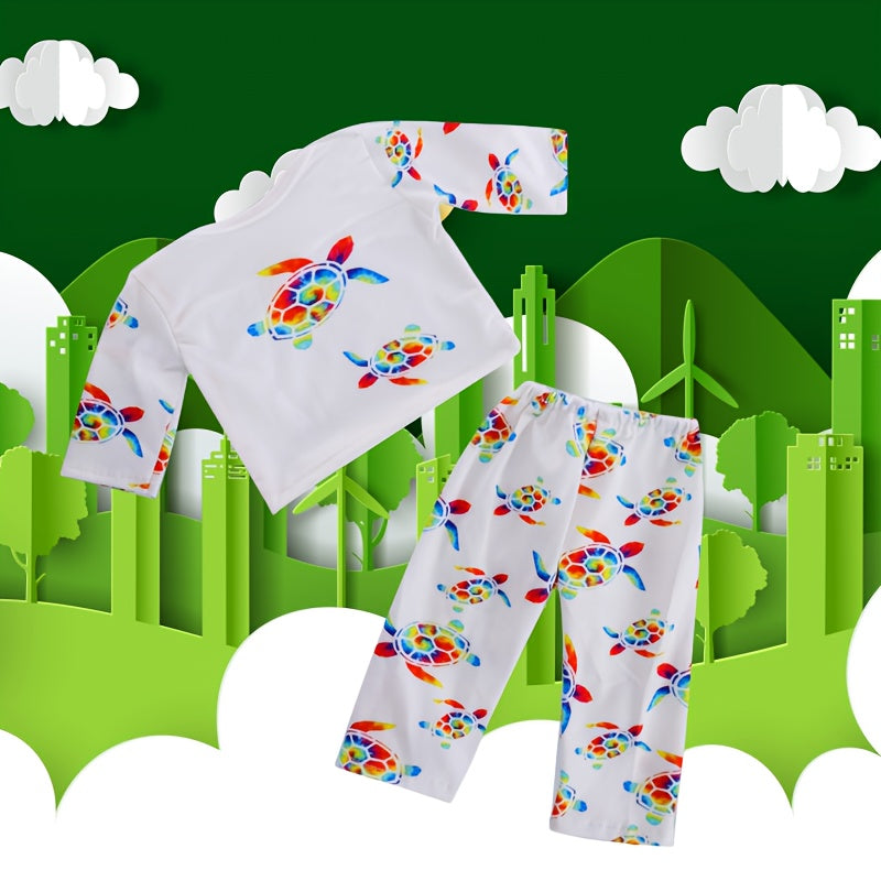 2pcs Unicorn Dinosaur Doll Clothes for 43 and 17 18inch Reborn Dolls