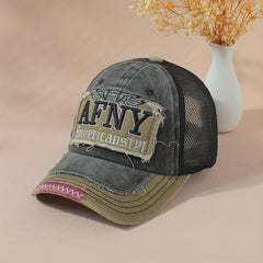 AFNY Vintage Mesh Trucker Hat Embroidered Baseball Cap