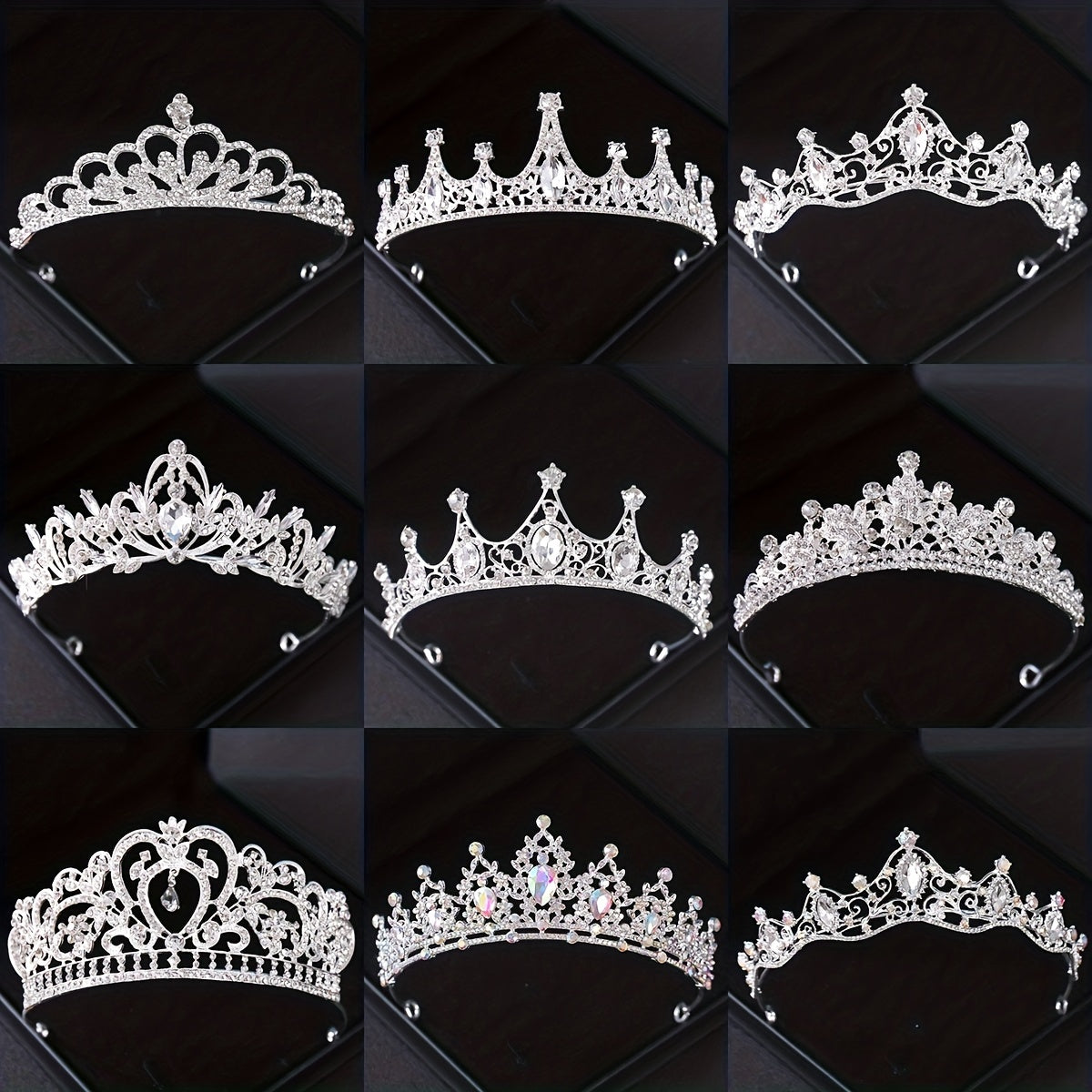 Girls Crown Headband Hair Accessories for Birthday Party Gift