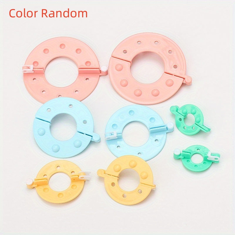 8pcs Pompom Weaver Woolen Pompom Doll Plush Ball Maker DIY Tool Set