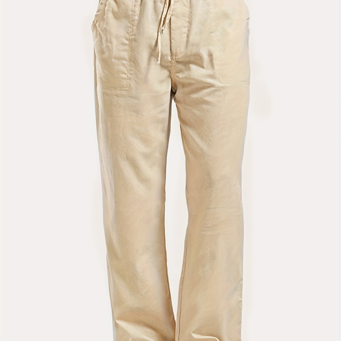 Men's Breathable Cotton Joggers Classic Drawstring Pants