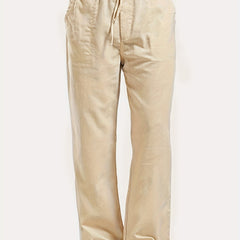 Men's Breathable Cotton Joggers Classic Drawstring Pants