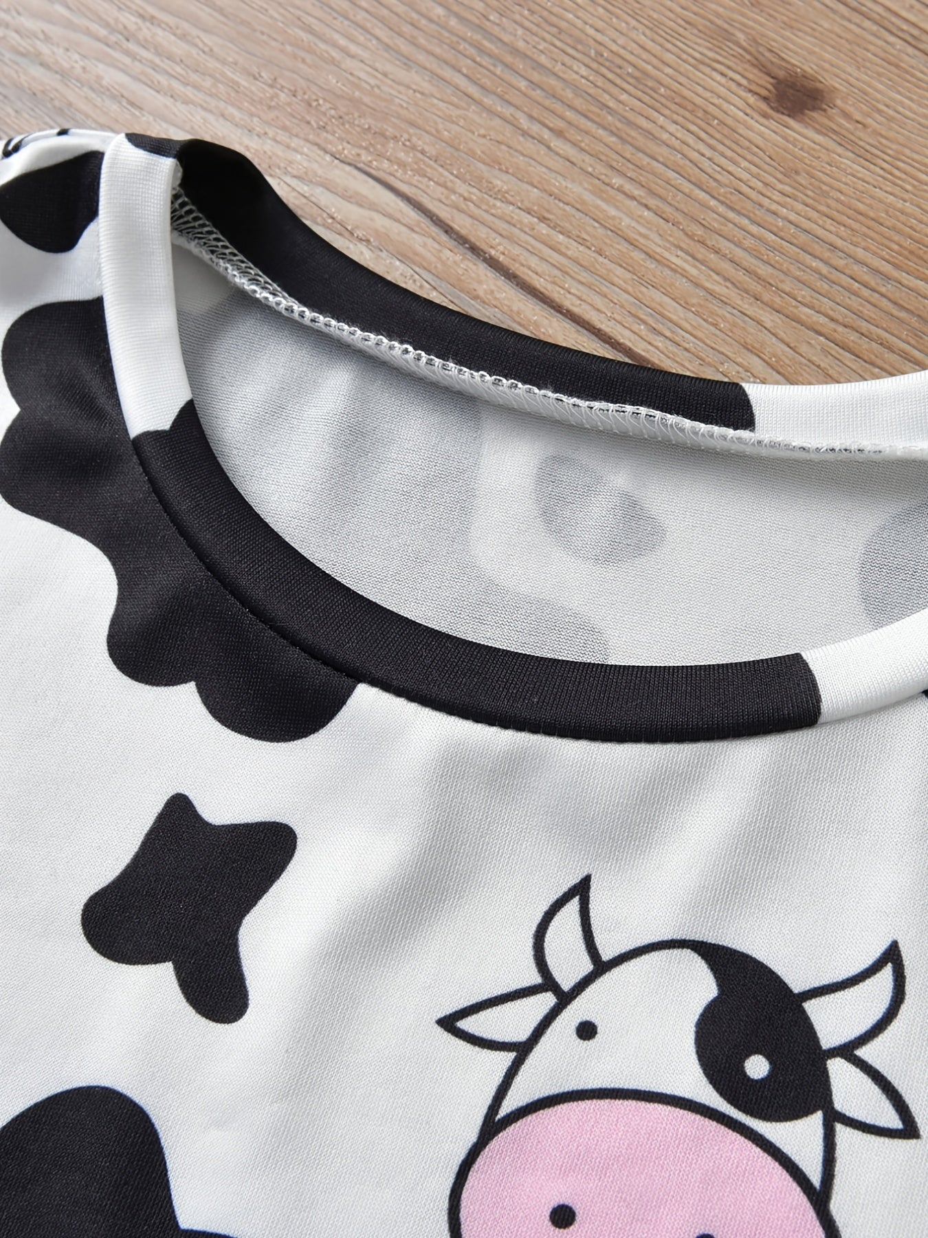 Cow Print Romper Short Sleeve Jumpsuit for Baby Boys and Girls