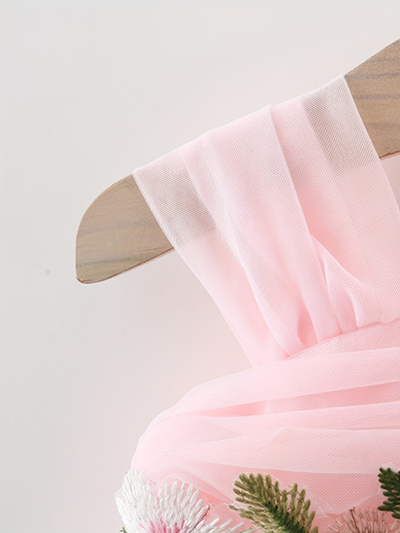 Princess Gauze Puffy Dress With Flower Decors
