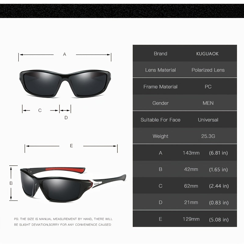 4pcs Sports Sunglasses For Men Polarized High Sunglasses For Driving Cycling