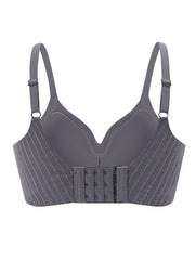 Striped Side Wireless Bra Breathable Everyday Lingerie