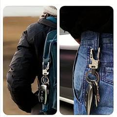 Metal Key Ring Bottle Opener Carabiner Keychain Clip