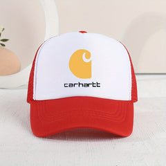 Kids Mesh Print Baseball Cap Sunshade Breathable Trucker Hat for Boys & Girls