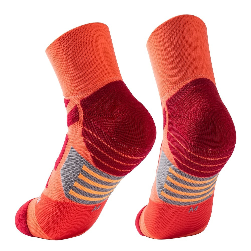 Men's Athletic Cotton Socks with Arch Support Breathable Cushioned for Running