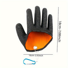 Waterproof Fish Cleaning Gloves With Magnetic Buckle Handle