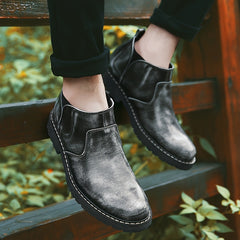 Men's Chelsea Boots Casual Walking Shoes Preppy Style