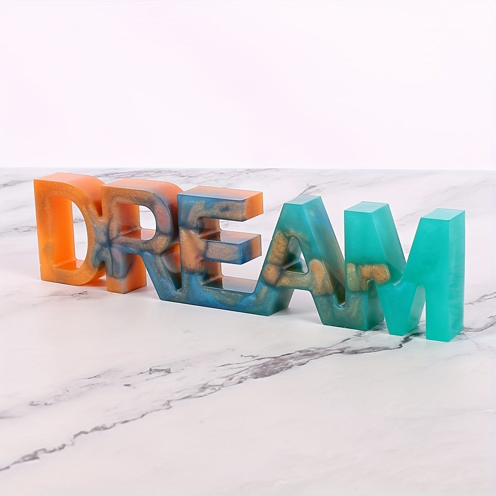 Crystal Epoxy Mold DREAM Table Decoration Jewelry Silicone Mold