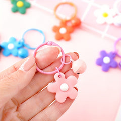 Flower Bell Keychain Bag Charm with Ornament Keyring