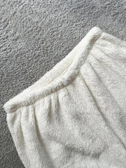 Solid Plush Warm Winter Pants