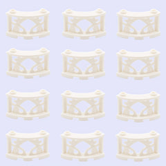 12pcs Farm & Garden Building Block Set DIY Animal Scene with Round Arc Fence
