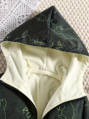 Boys Camo Fleece Zip Hoodie Coat for Autumn
