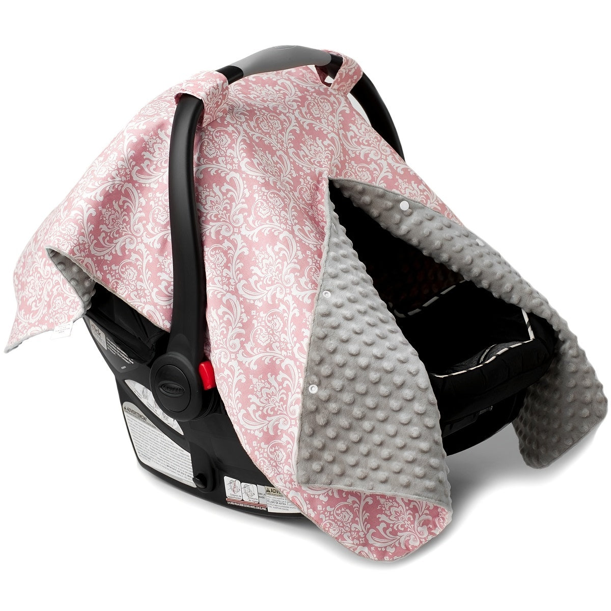 Peekaboo Car Seat Cover Damask Champagne Seat Canopy Nursing Cover