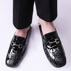 Men's Plaid Loafer Shoes Slip On B Sneakers