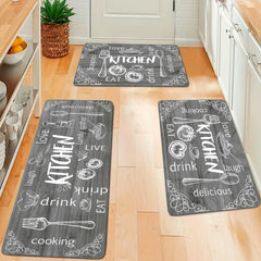 Soft Anti Fatigue Kitchen Rug Memory Foam Mat Non Slip Waterproof