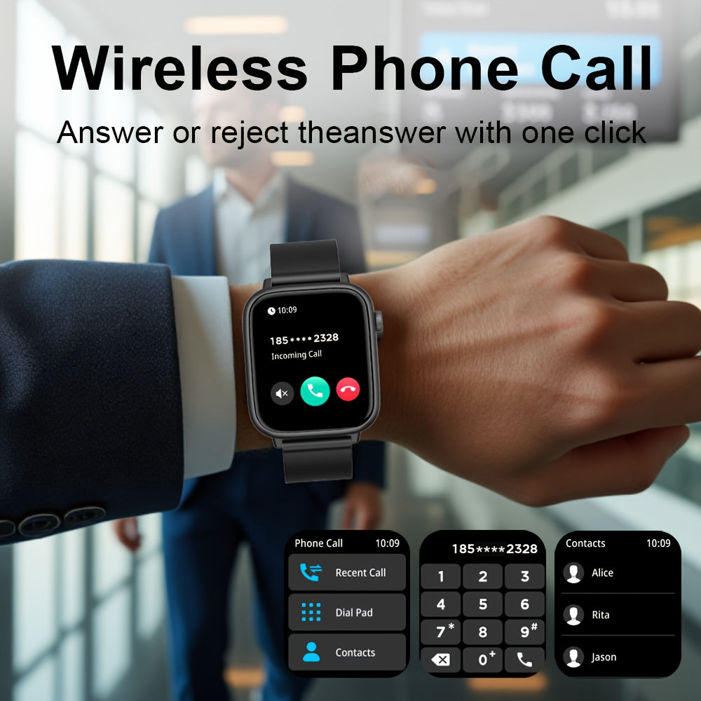 Smart Sports Watch Sports 100 Modes Unlimited Calls Voice Control Full Screen