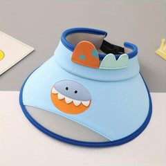 Boys Cartoon Animal Top Visor Hat UV Protective Breathable Cap