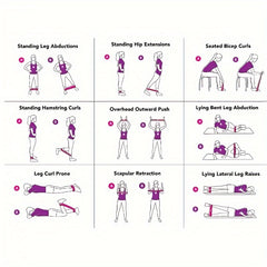 TPE Fitness Resistance Rings with Carrying Bag