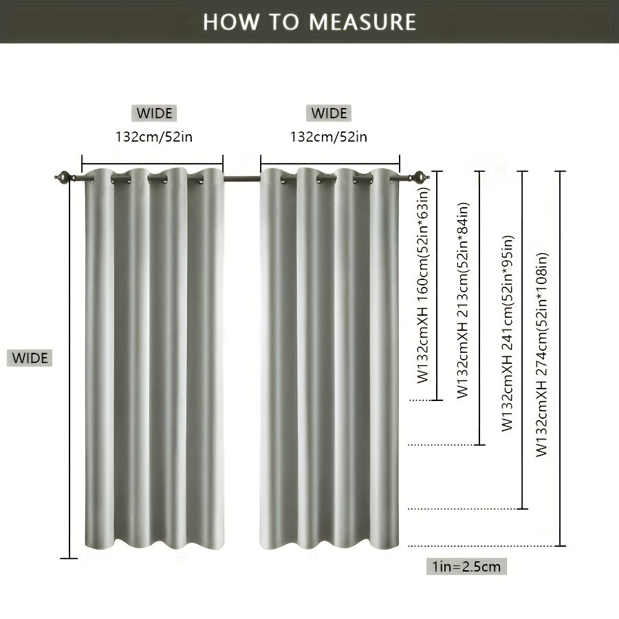 Light Gray Blackout Curtain Autumn Retro Style