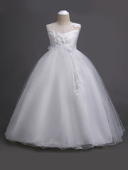 Girls Sleeveless Princess Dress Tulle Tutu Dress