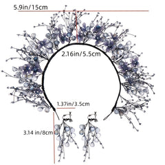 Bride Crystal Hair Band Headwear Wedding Dress Accessories
