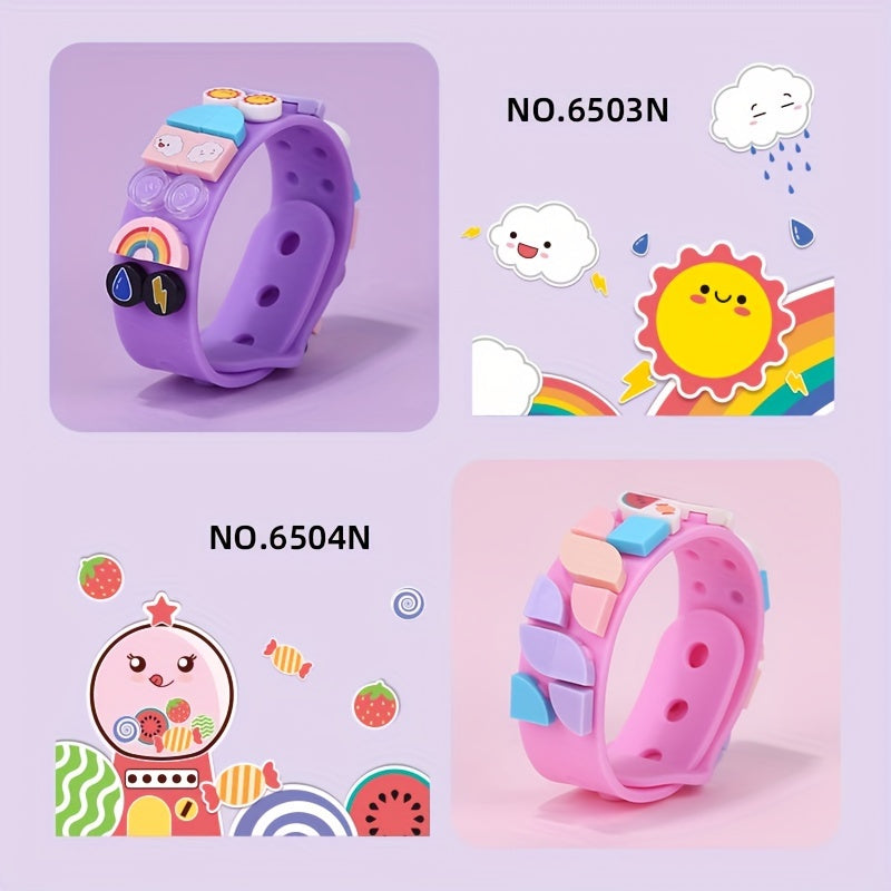 Animal Themed DIY Building Blocks Bracelet for Kids Fun ABS Toy