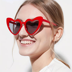 Y2K Heart Sunglasses Women Men UV400