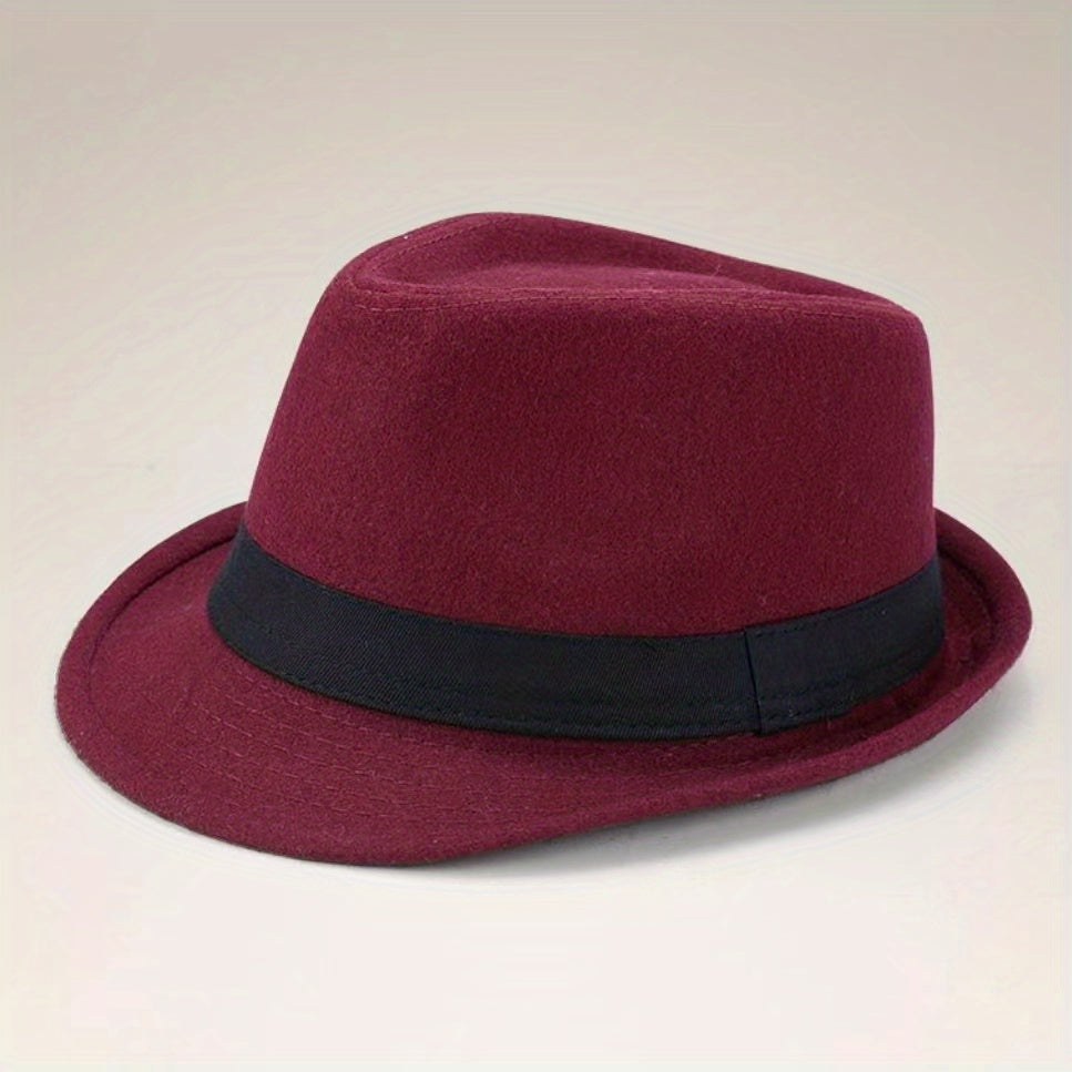 Versatile Sunshade Wide Brim Fedora Hat for Party Meeting