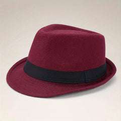 Versatile Sunshade Wide Brim Fedora Hat for Party Meeting