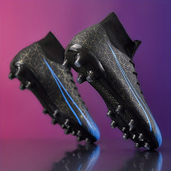 Men's Geometric Lace-up Soccer Cleats Outdoor Sneakers