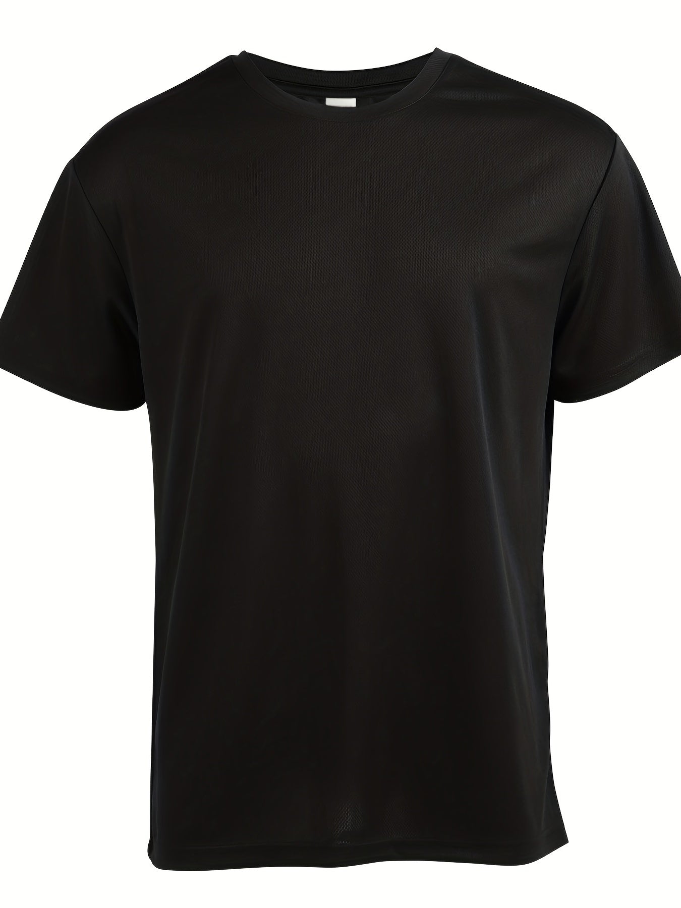 Men's Solid Loose Active Workout Tee Top