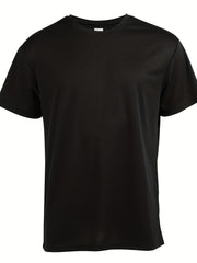 Men's Solid Loose Active Workout Tee Top