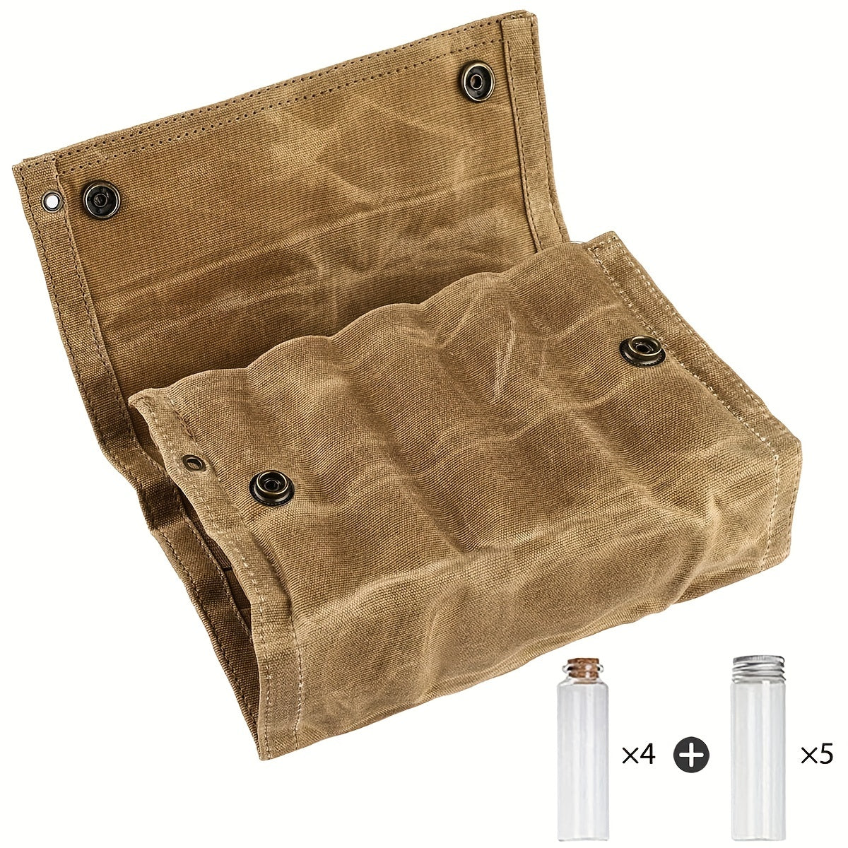 Portable Spice Bag with 9 Spice Cans for Outdoor Camping