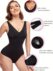 V Neck Tummy Control Slimming Body Shaper Women's Underwear