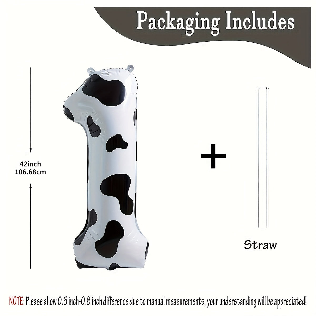 Cow Print Balloon Birthday Decoration Supplies Cowgirl Theme Number Balloon