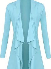 Open Front Long Sleeve Cardigan