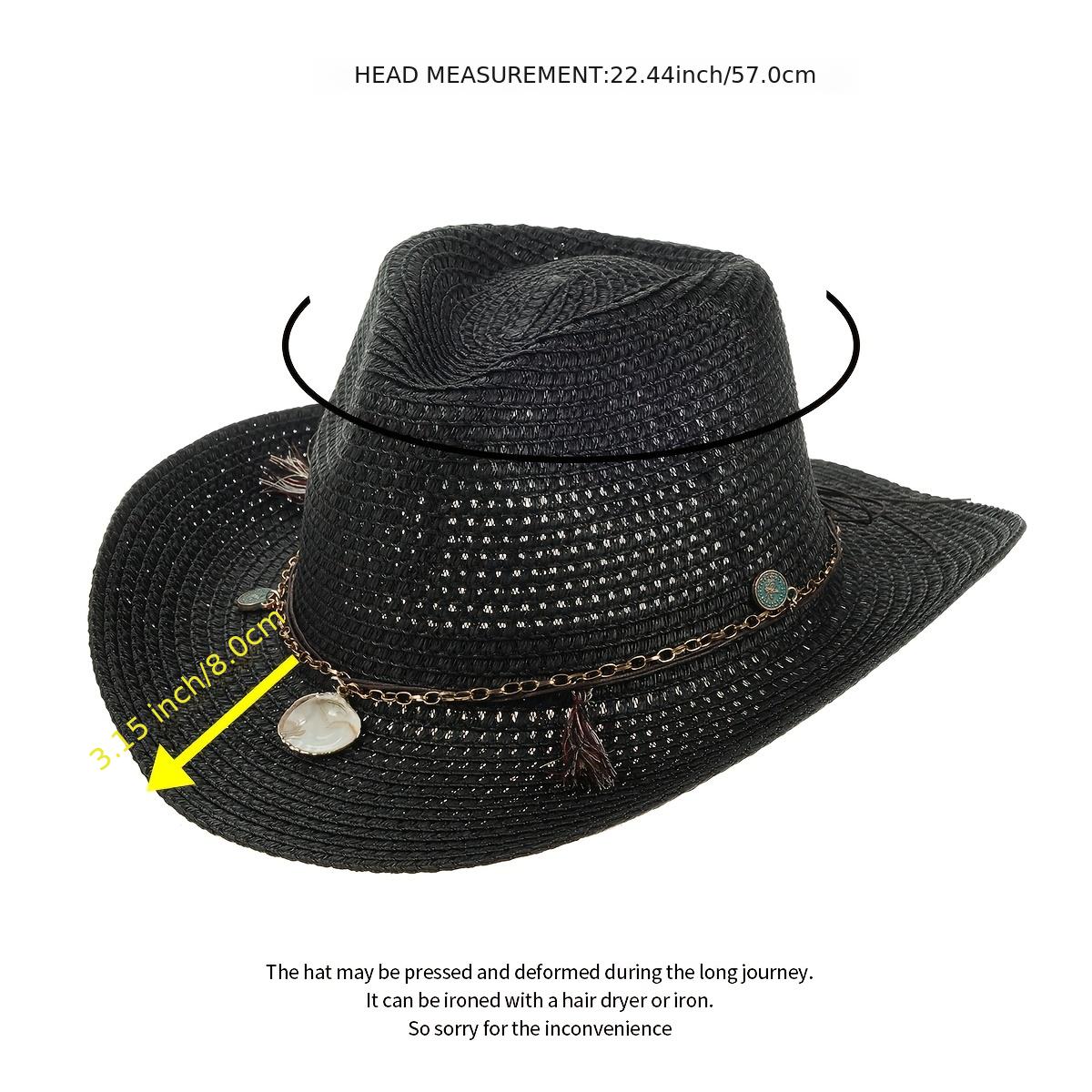 Western Cowboy Straw Hat Outdoor Seaside Beach Cap Sun Protection Sun Hat
