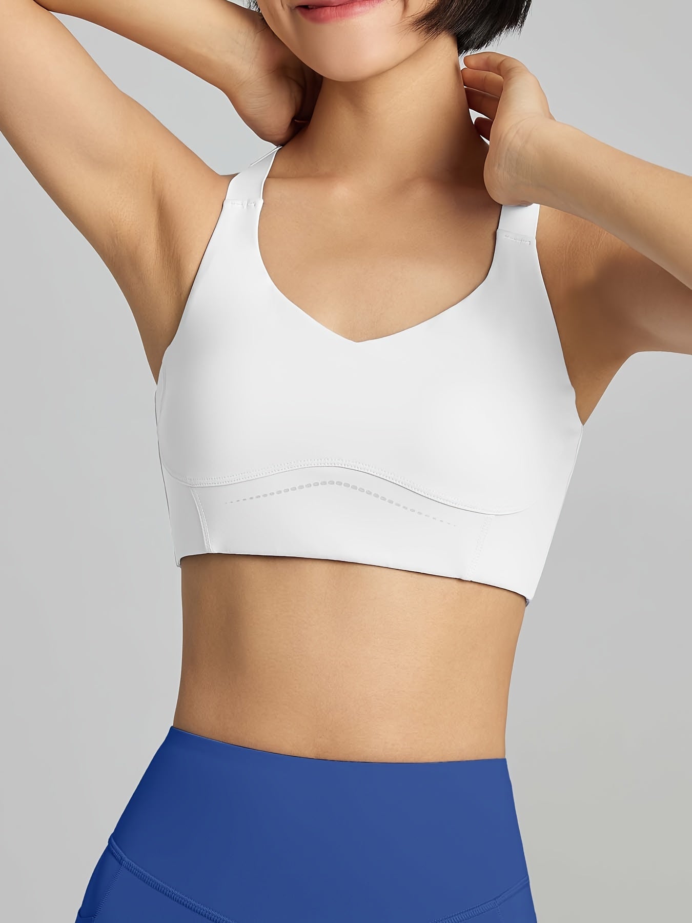 Criss Cross Backless Sports Bra Push Up Yoga Tank Top