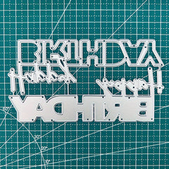 Scrapbooking Cut Die Decorative Stencil Templates Happy Birthday W