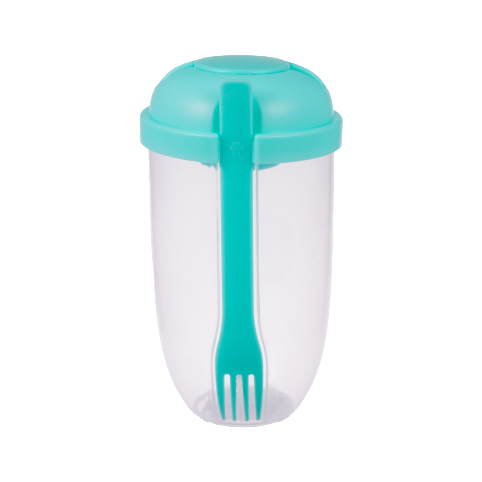 Portable Mason Cup with Fork Lid for Breakfast Salads Sauces - Outdoor Fitness