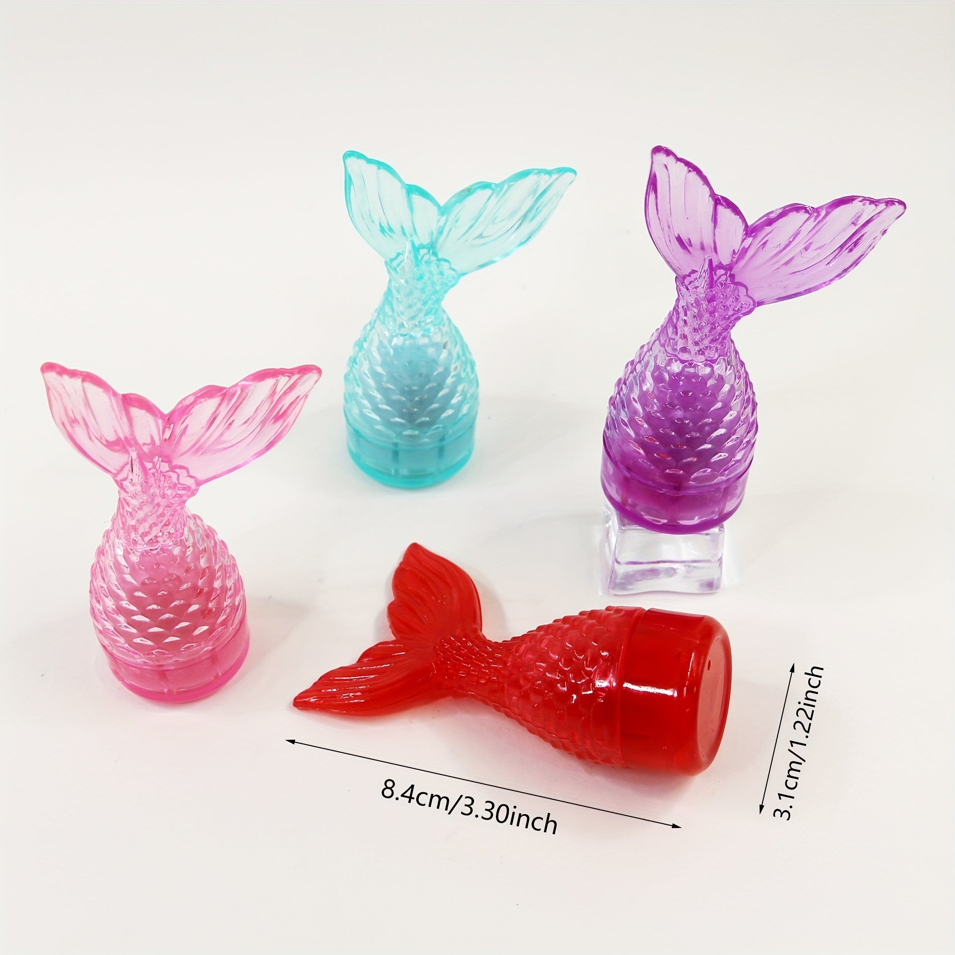 6pcs Mermaid Tail Lip Balm Set Moisturizing Lip Care Daily Use