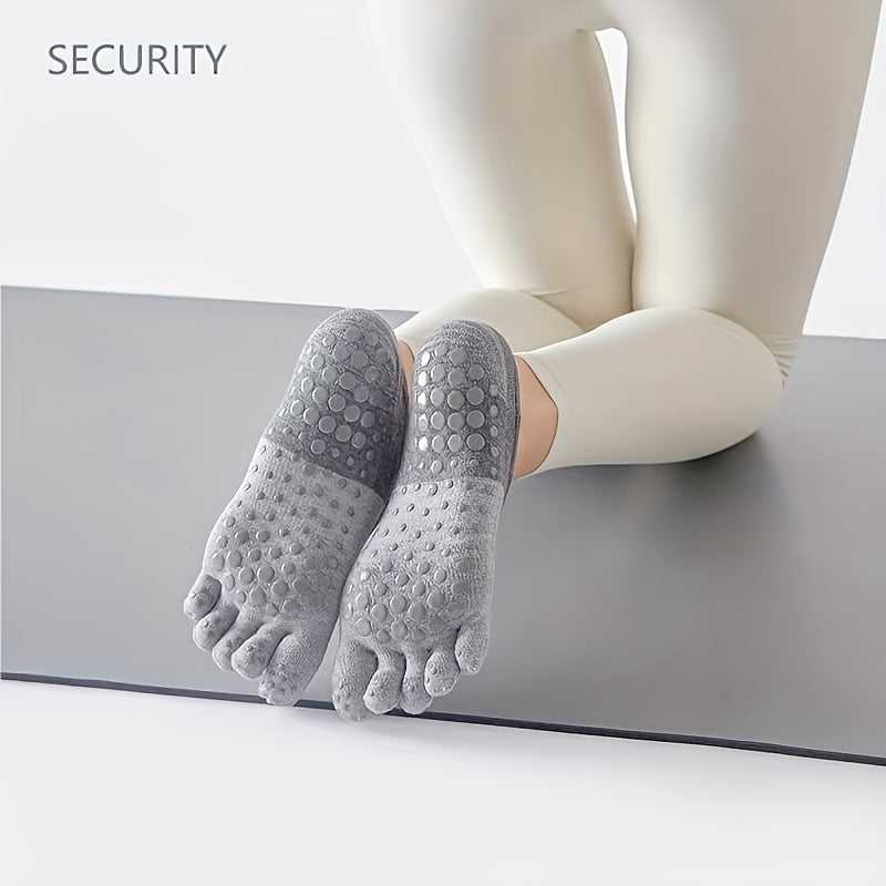 Cut Out Toe Ankle Non Slip Yoga Pilates Socks for Women