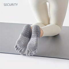 Cut Out Toe Ankle Non Slip Yoga Pilates Socks for Women