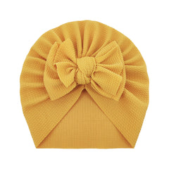 Newborn Bow Decor Turban Hat Cap Beanie For Baby Boys And Girls
