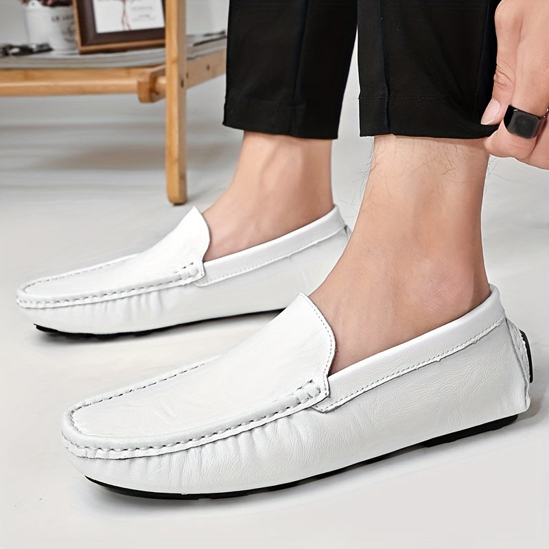 Men's Lightweight Comfortable Loafers Shoes Outdoor Low Round Toe Shoes